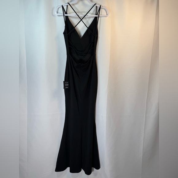 Lulus All This Allure Black Strappy Backless Mermaid Maxi Dress S - Picture 3 of 14